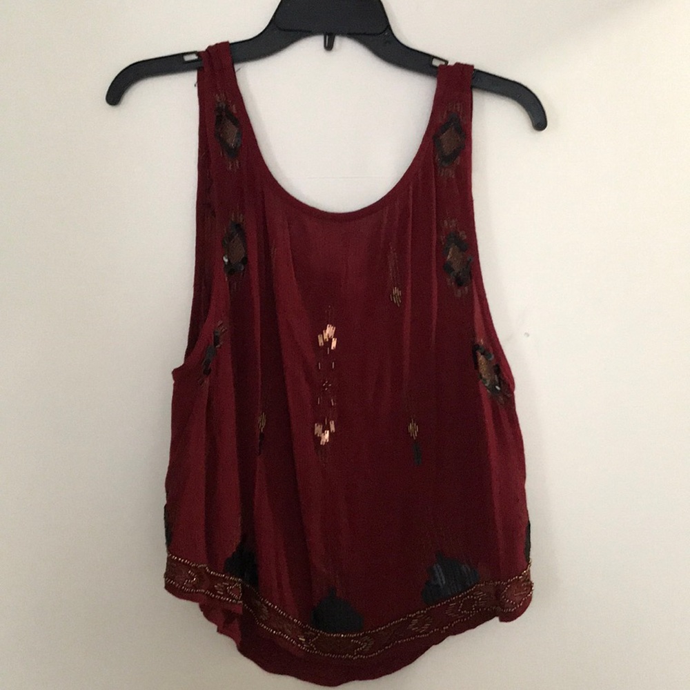 Free people embellished tank top